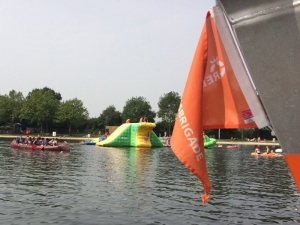 Reddingsbrigade Maasplassen aanwezig tijdens de dag van het vergeten kind in Panheel